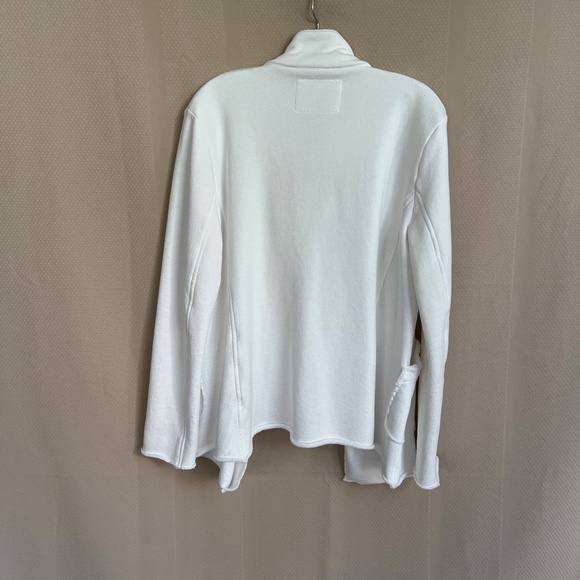 Frank & Eileen BELFAST Sweatshirt Peacoat Triple Fleece White Size M NWOT - Picture 5 of 13